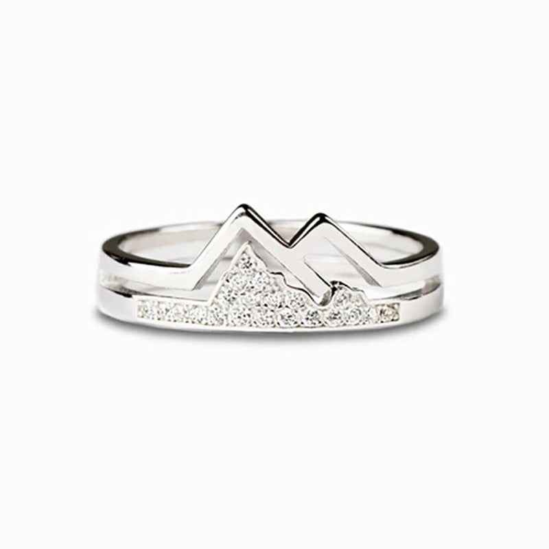 Anillos De Plata Esterlina Con Fila De Diamantes al por mayor
